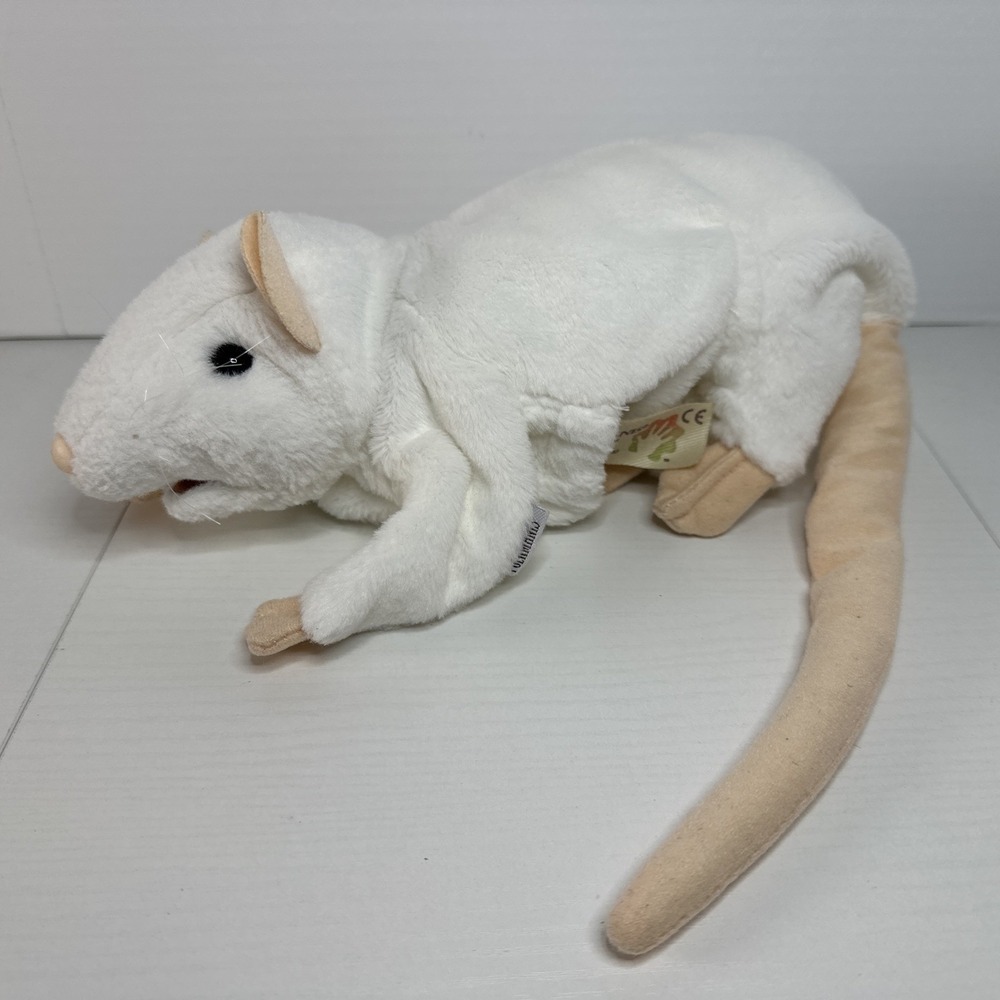 Folkmanis White Rat Hand Puppet 3038 Rare